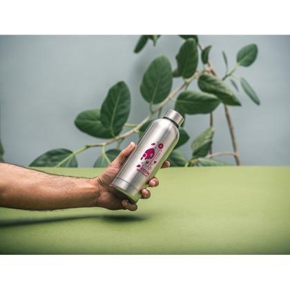 ODIN METTALIC. Bottle in 90% recycled stainless steel 550 mL (25373)