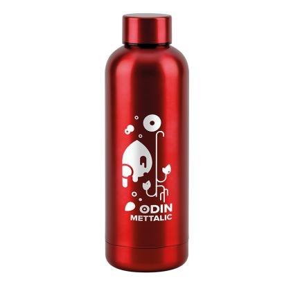 ODIN METTALIC. Bottle in 90% recycled stainless steel 550 mL (25373)