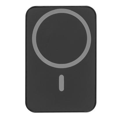 AMPERE 5. 5,000 mAh magnetic power bank with 15W superfast wireless charger in recycled ABS (100% rABS) (25571)