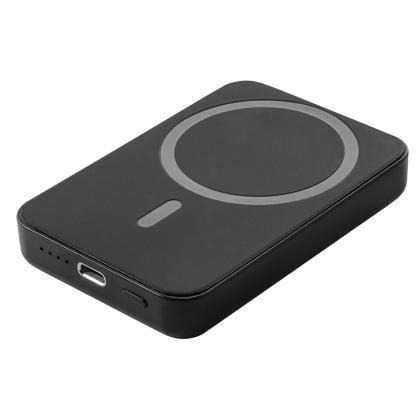 AMPERE 5. 5,000 mAh magnetic power bank with 15W superfast wireless charger in recycled ABS (100% rABS) (25571)