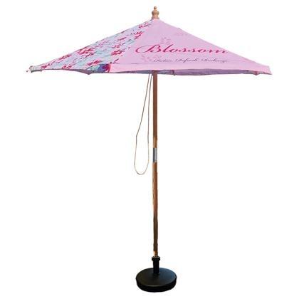 2m Round Wooden Parasol (25871)