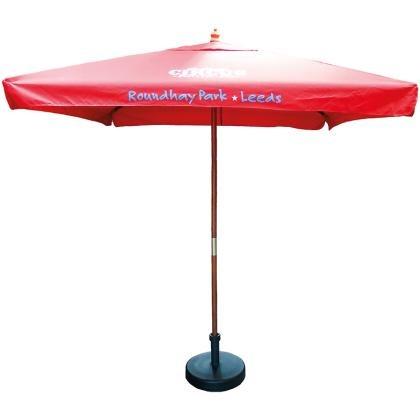 2m Square Wooden Eco Parasol (25872)