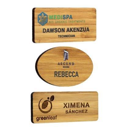 Bamboo Name Badge  (25595)