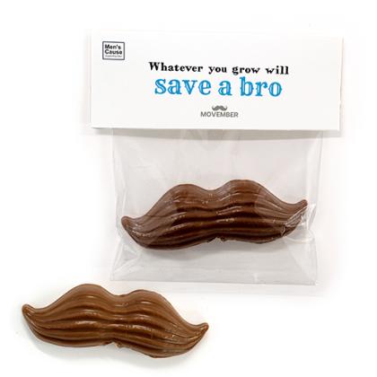 Moustache Chocolate Header Bag