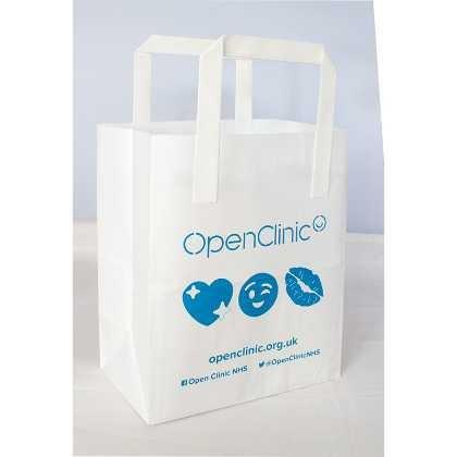 SOS Flat Handle Paper Bag   (24502)