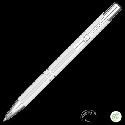 Electra Classic GRS Recycled Metal Ballpoint Pen - White