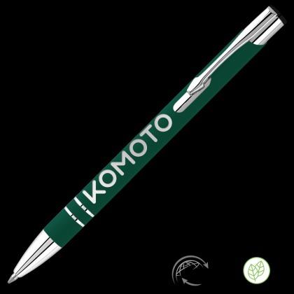 Electra GRS Recycled Soft Feel Metal Ballpoint Pen - Dark Green