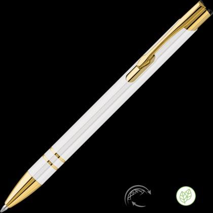 Electra Oro GRS Recycled Metal Ballpoint Pen - White