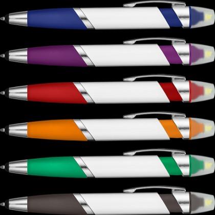 Spectrum Hi-Max 2 in 1 Highlighter Ballpoint Pen