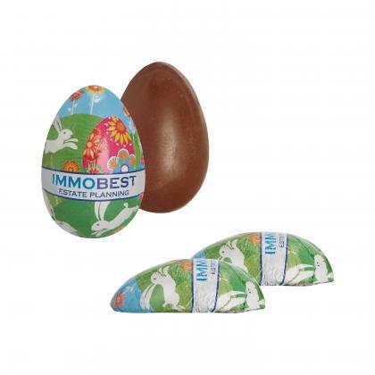 Chocolate Easter Egg, Fully casted half egg