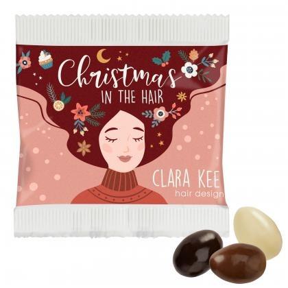 Christmas Almonds in a Paper Bag - chocolate