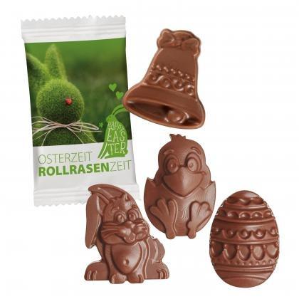 Easter Chocolate Shapes in a Paper Flowpack