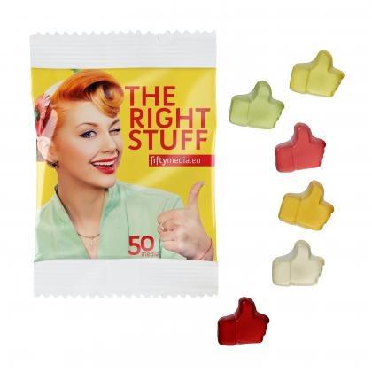 Fruit Gum STANDARD Shapes 10 g in a Compostable Bag