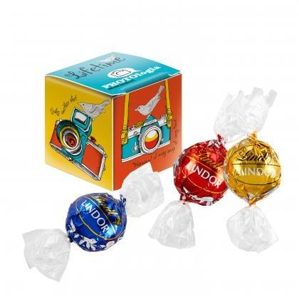 Mini Promo-Cube with Lindt Lindor Truffles Mix