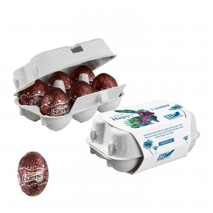 Paper Easter Egg Box of 6 with Kinder Bueno Eggs