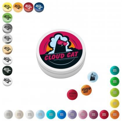 Personalised M&M'S&reg; Chocolate Candies in Metal Tin