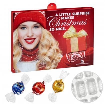 Premium Brand Advent Calendar with Lindt Lindor Truffles Mix