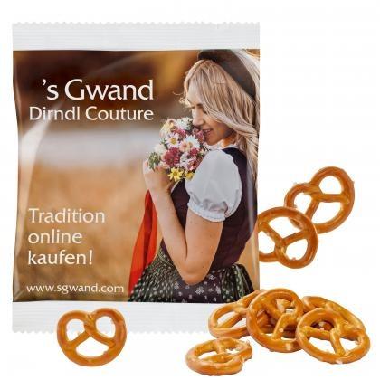 Salty Mini Pretzels in a Compostable Bag