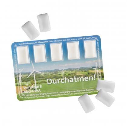 Smart Card with sugar-free Chewing Gum