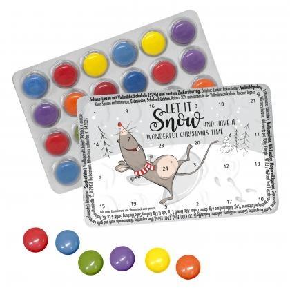 The World's Smallest (Advent) Calendar with Standard Motifs and Chocolate Lentils