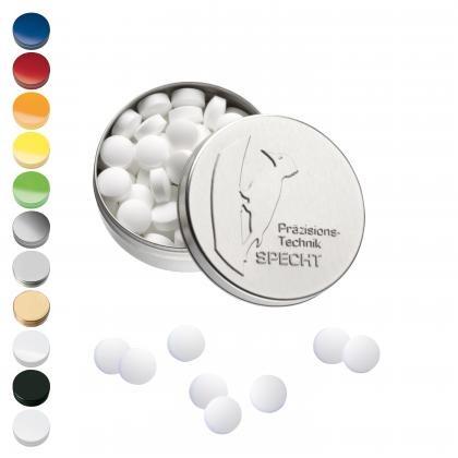 XS Pocket Tin with Embossed Lid with Peppermint Pastilles, 18g