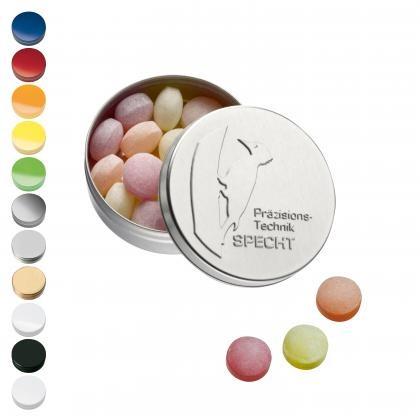 XS Pocket Tin with Embossed Lid with XS-Bären Company Fruit Candies, 16g
