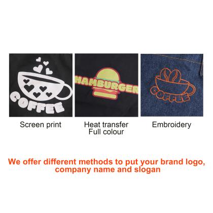 Poly-Cotton Canvas Full Bib Apron With Colour Neck Strap