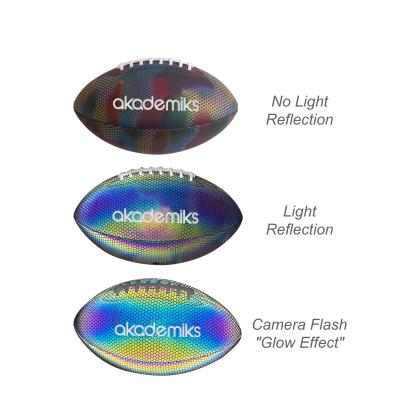 Holographic Glowing American Football