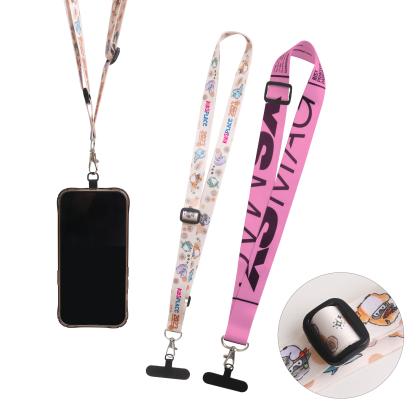 Adjustable Sublimation Phone Lanyard Adjustable Sublimation Phone Lanyard