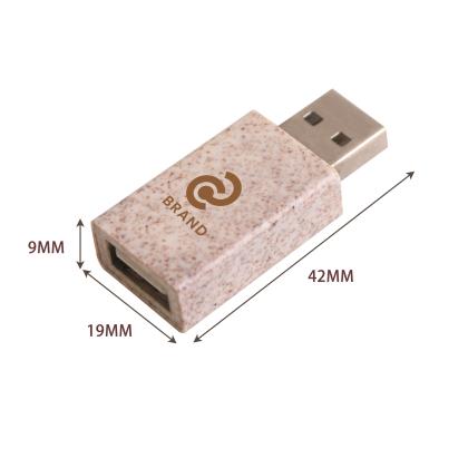Wheat Straw USB Data Blocker
