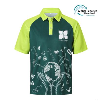 Unisex Adults RPET Sublimated Raglan POLO Unisex Adults RPET Sublimated Raglan POLO