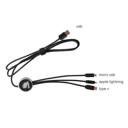 3-In-1 Light Up 1.2m Long Charging Cable