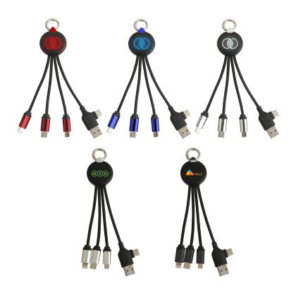 Round Shaped Light Up Multi Charging Cable