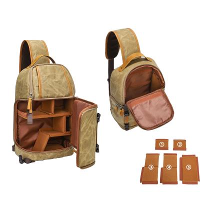 Waxed Canvas Camera Sling Bag