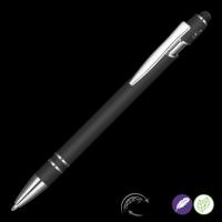 Astra-I Soft Feel GRS Recycled Metal Ballpoint Pen - Black