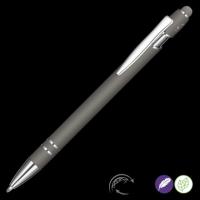 Astra-I Soft Feel GRS Recycled Metal Ballpoint Pen - Slate