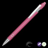 Astra-I Soft Feel GRS Recycled Metal Ballpoint Pen - Pink