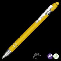 Astra-I Soft Feel GRS Recycled Metal Ballpoint Pen - Yellow