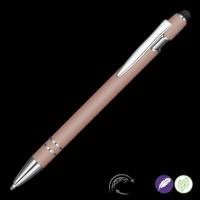Astra-I Soft Feel GRS Recycled Metal Ballpoint Pen - Champagne