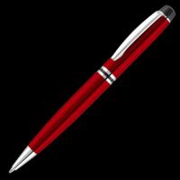 Churchill Metal Ballpoint Pen - Red - Silver