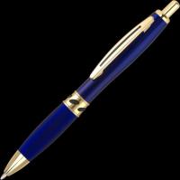 Contour Deco Oro Metal Ballpoint Pen - Blue - Gold
