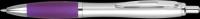 Contour Argent Ballpoint Pen - Silver - Purple