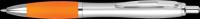 Contour Argent Ballpoint Pen - Silver - Orange