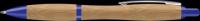 Contour Bamboo Ballpoint Pen - Blue