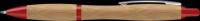 Contour Bamboo Ballpoint Pen - Red