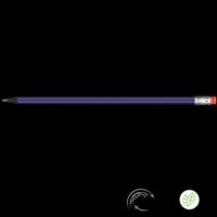 Supersaver GRS Recycled Pencil with Eraser - Purple - Black with Eraser