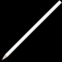 Standard Wooden Pencil with No Eraser - White