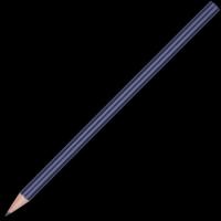 Standard Wooden Pencil with No Eraser - Blue