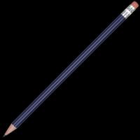 Standard Wooden Pencil with Pink Eraser - Blue