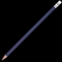 Wooden Argente Pencil with White Eraser - Blue